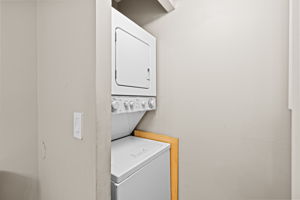 In-Unit Laundry in Half Bath