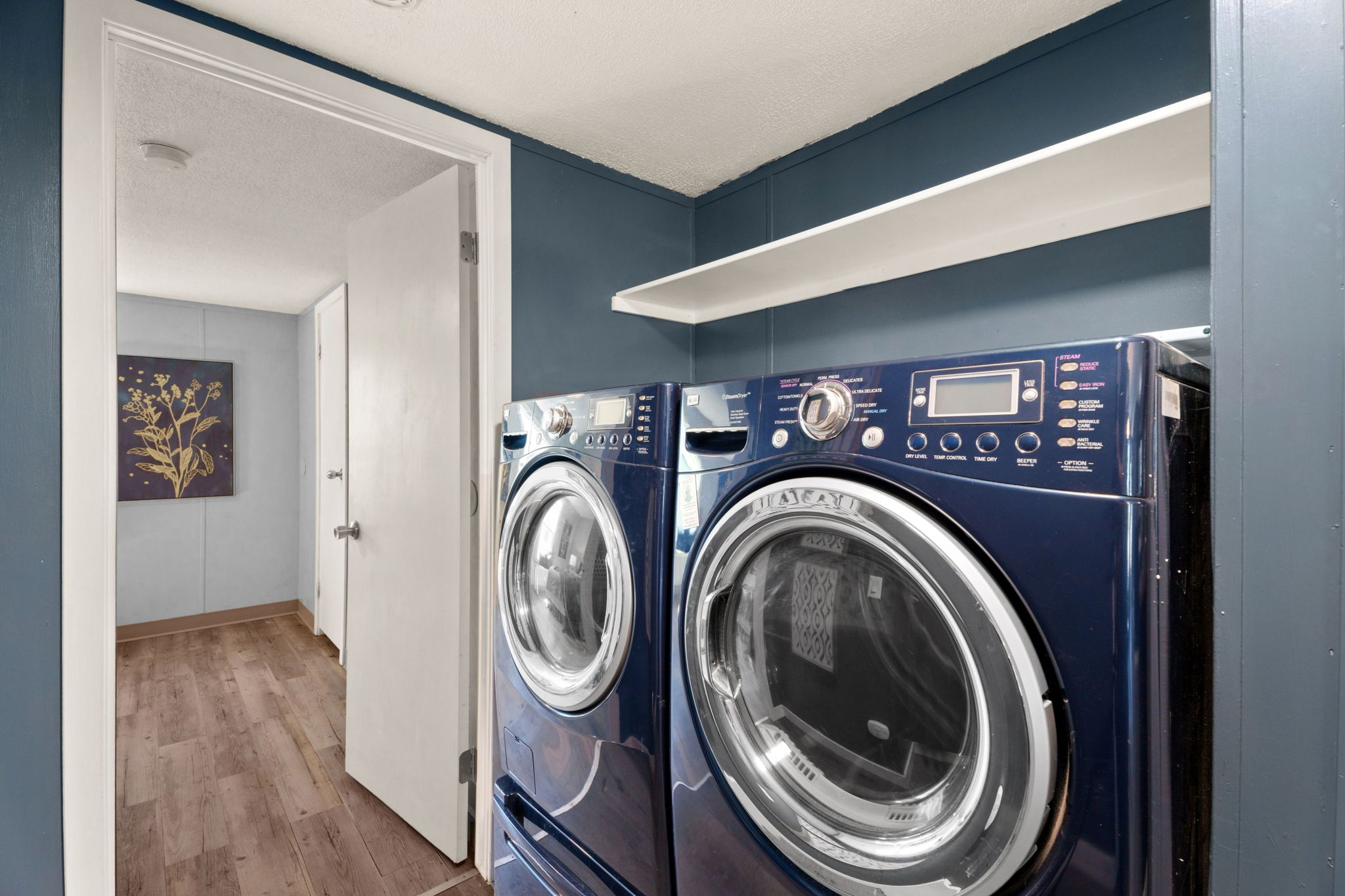 Washer and dryer included with purchase of the home.