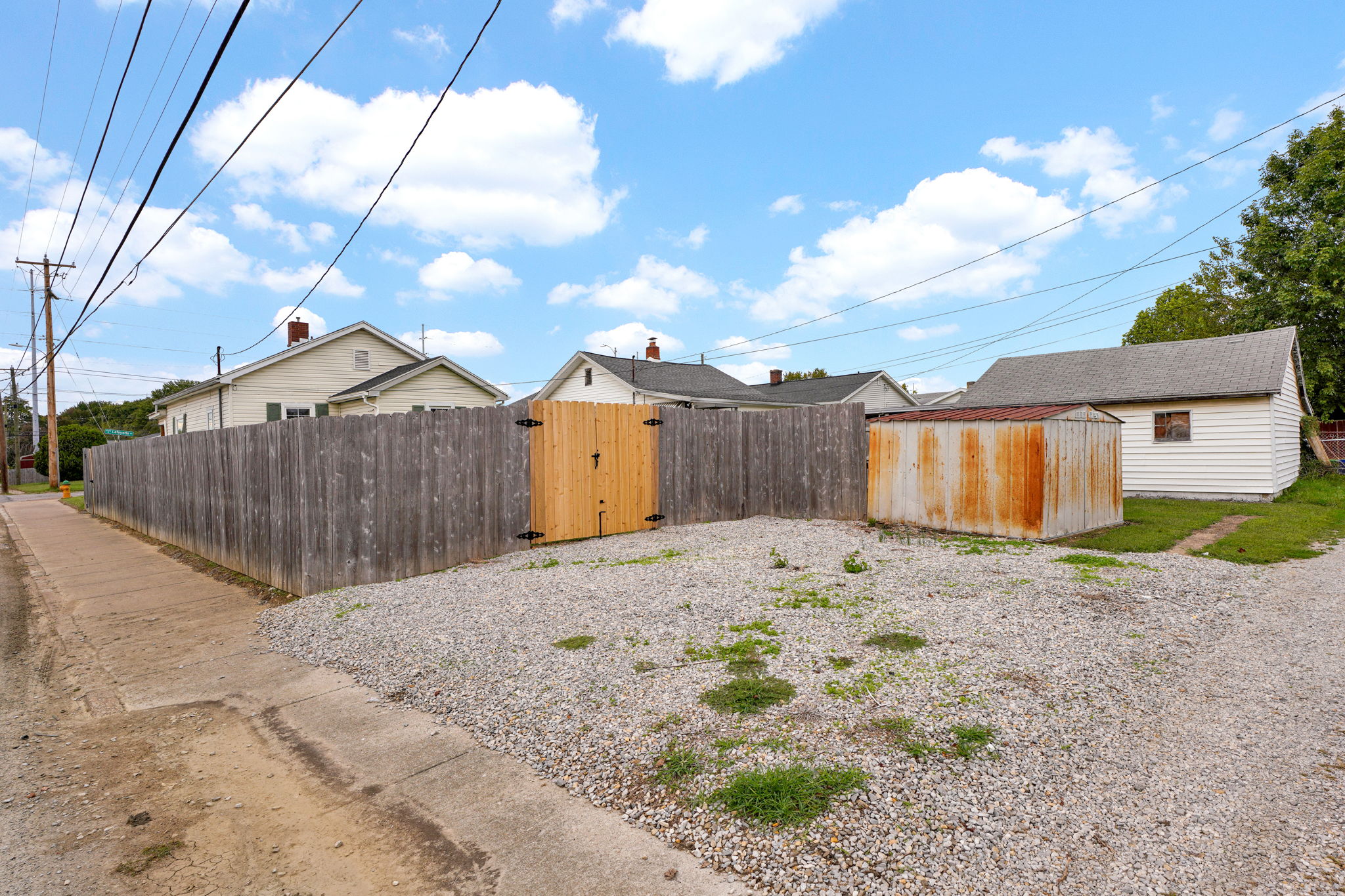 Off-Street Parking & Shed
