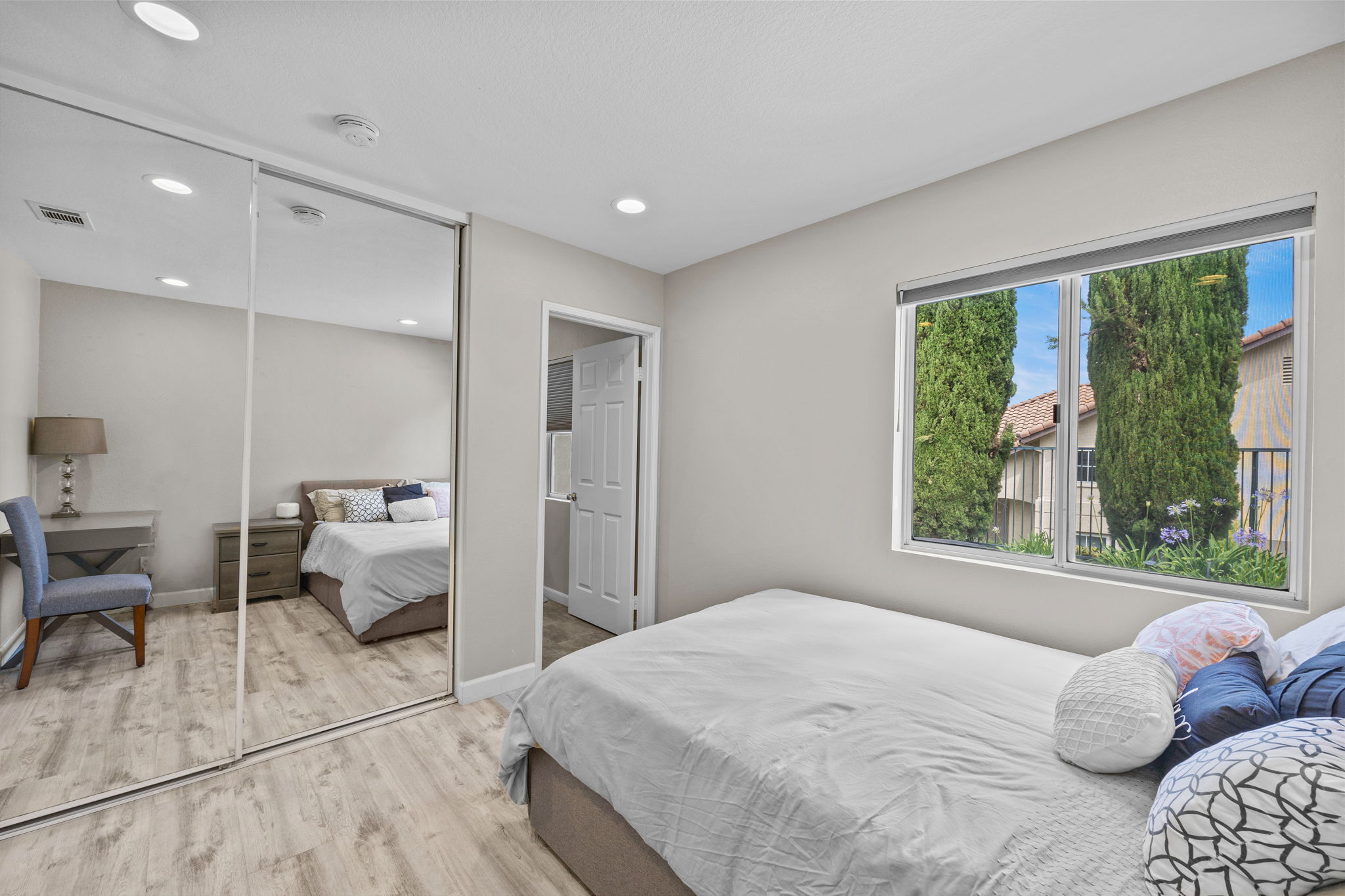 Main floor bedroom with bathroom