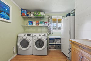 Separate laundry room