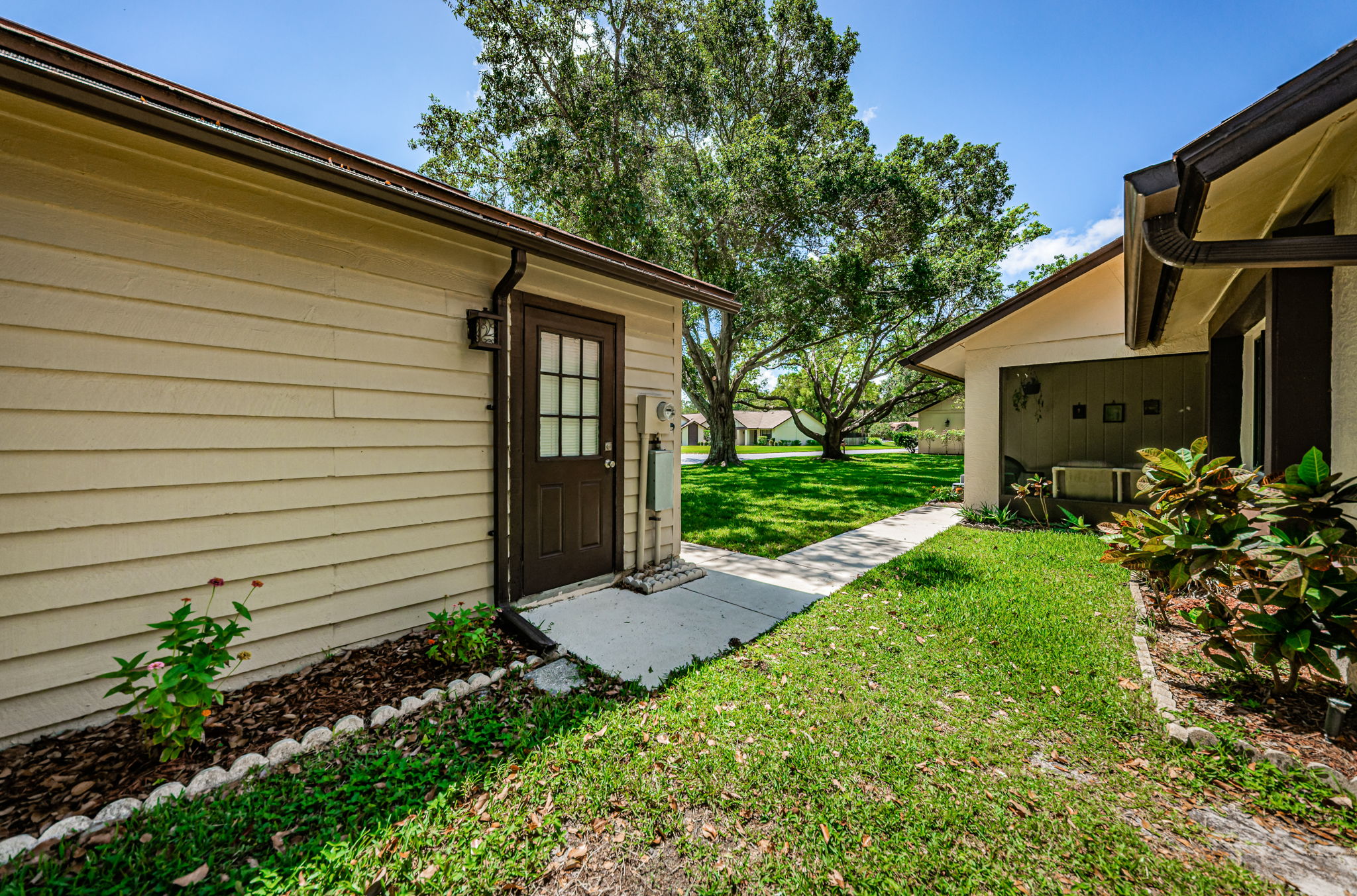 Garage Entry and Yard