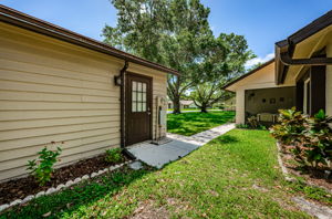 Garage Entry and Yard