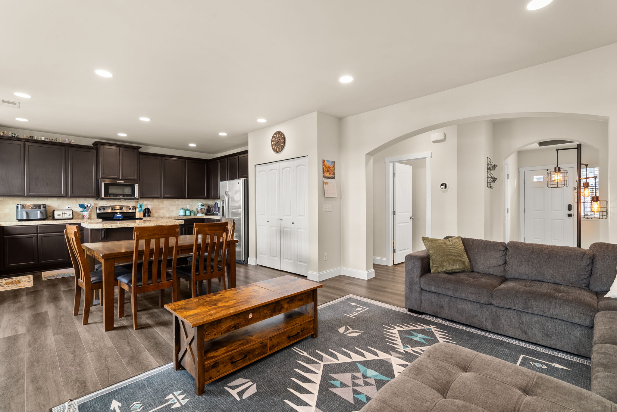 Open-concept main level offers plenty of room for everyday living and entertaining.