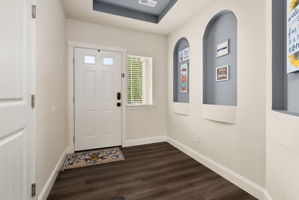 Thoughtful architectural details welcome you into the open main-level living space.