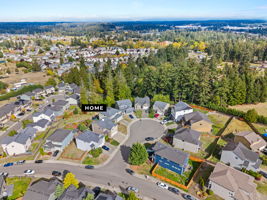 Aerial view of the home’s location
