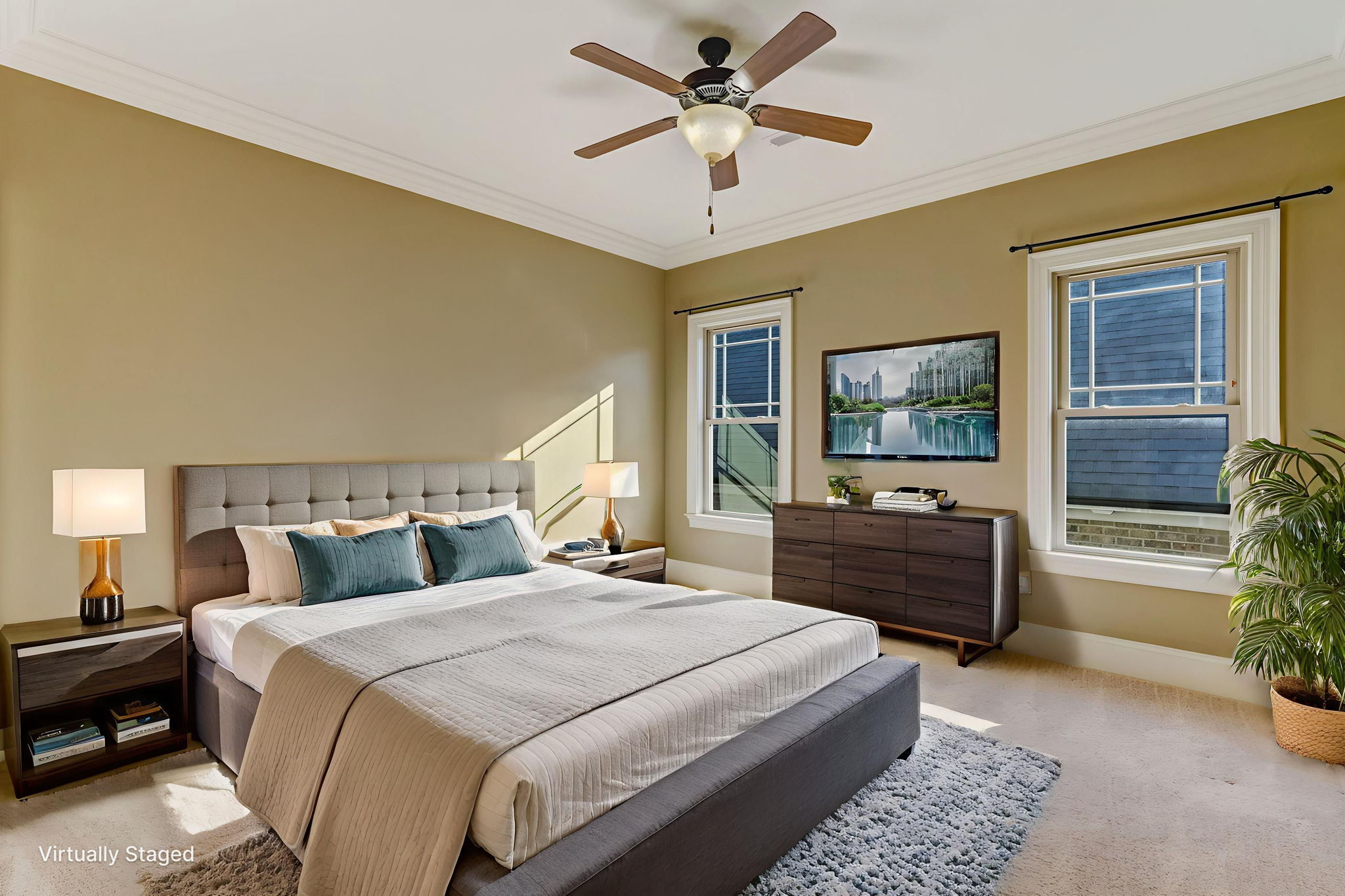 Bedroom 4 virtually staged