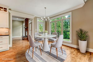 Breakfast Area virtually staged