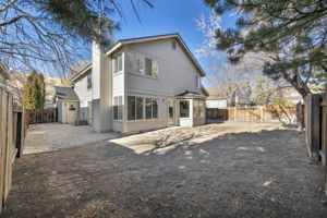 Back yard, side yard