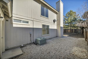 Side yard from garage