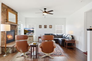 Family room, view from kitchen