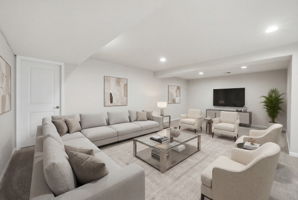 Lower Level Virtually staged