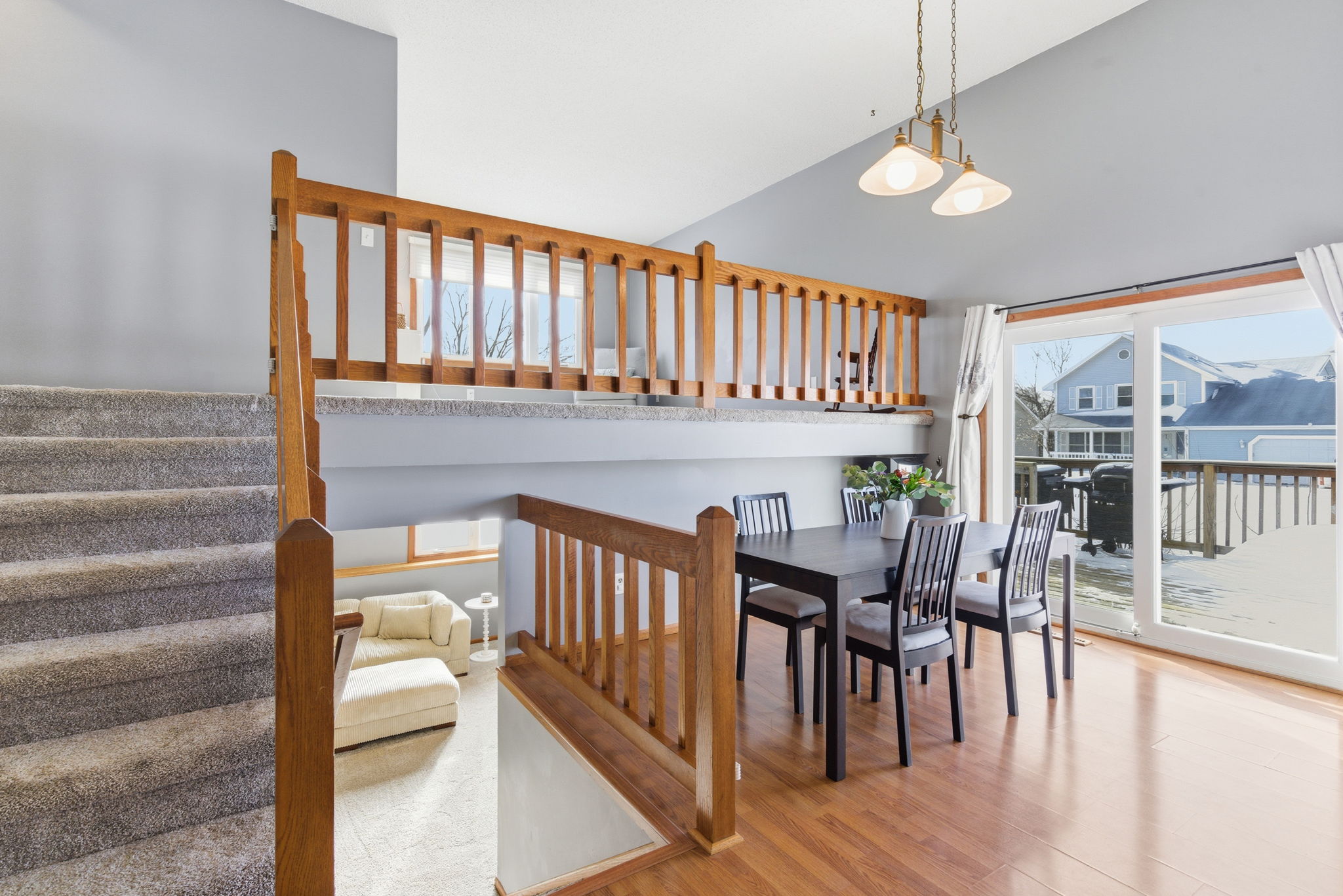 Eat in the dining room or in spring head out to the deck.