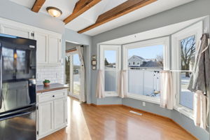 Darling kitchen with stainless appliances and tasteful updates