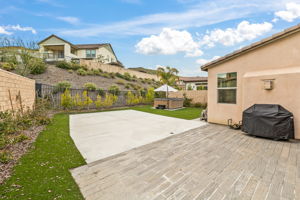 Backyard with Hardscape