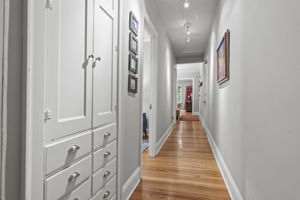 Hall to bedrooms and bath