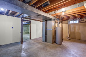 Basement -tall ceilings throughout basement
