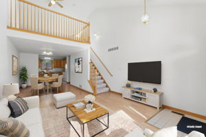 Virtually Staged - view from entry