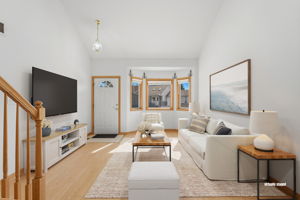 Virtually Staged - view of living room from dining area