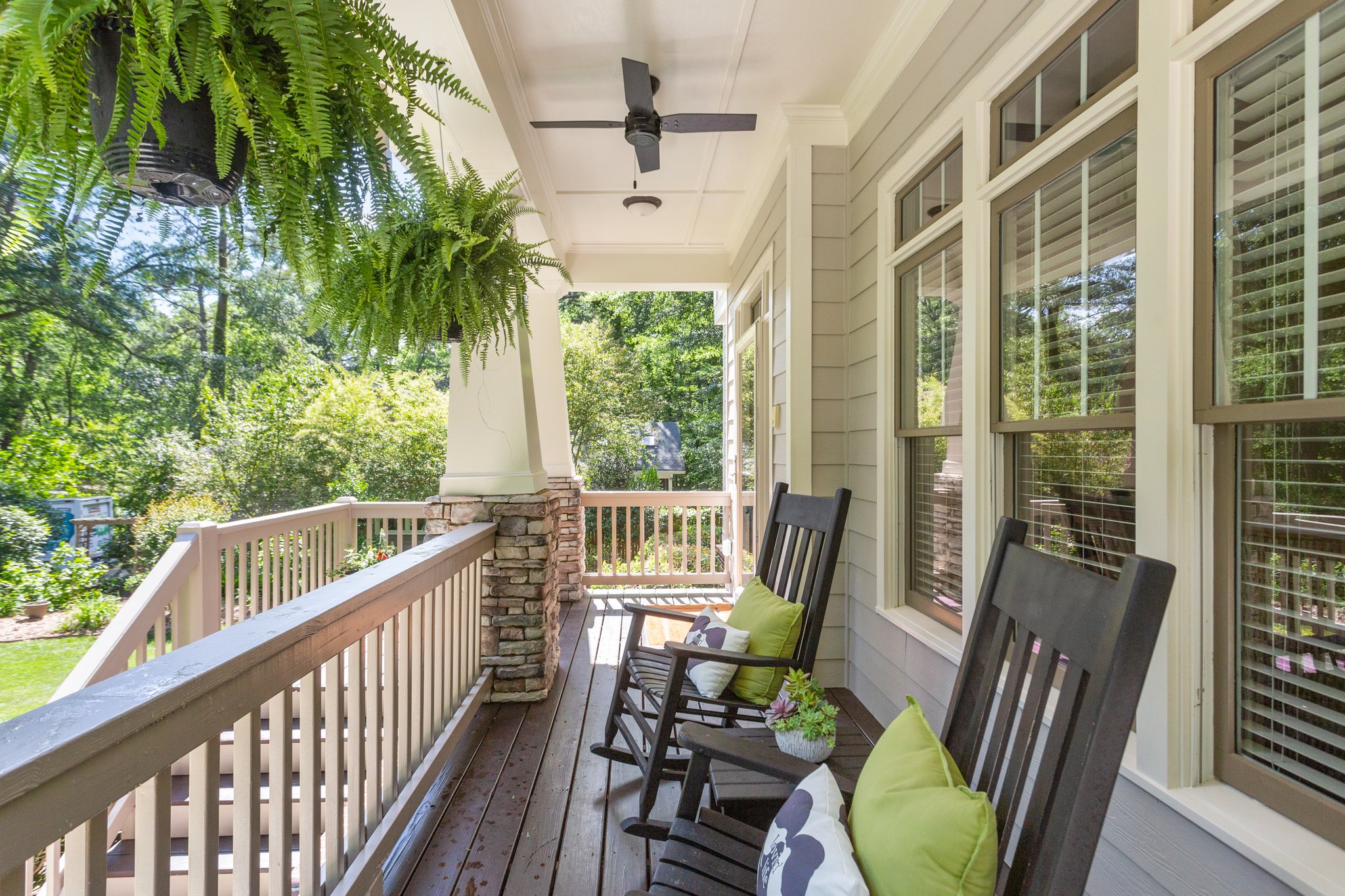 The charming front porch