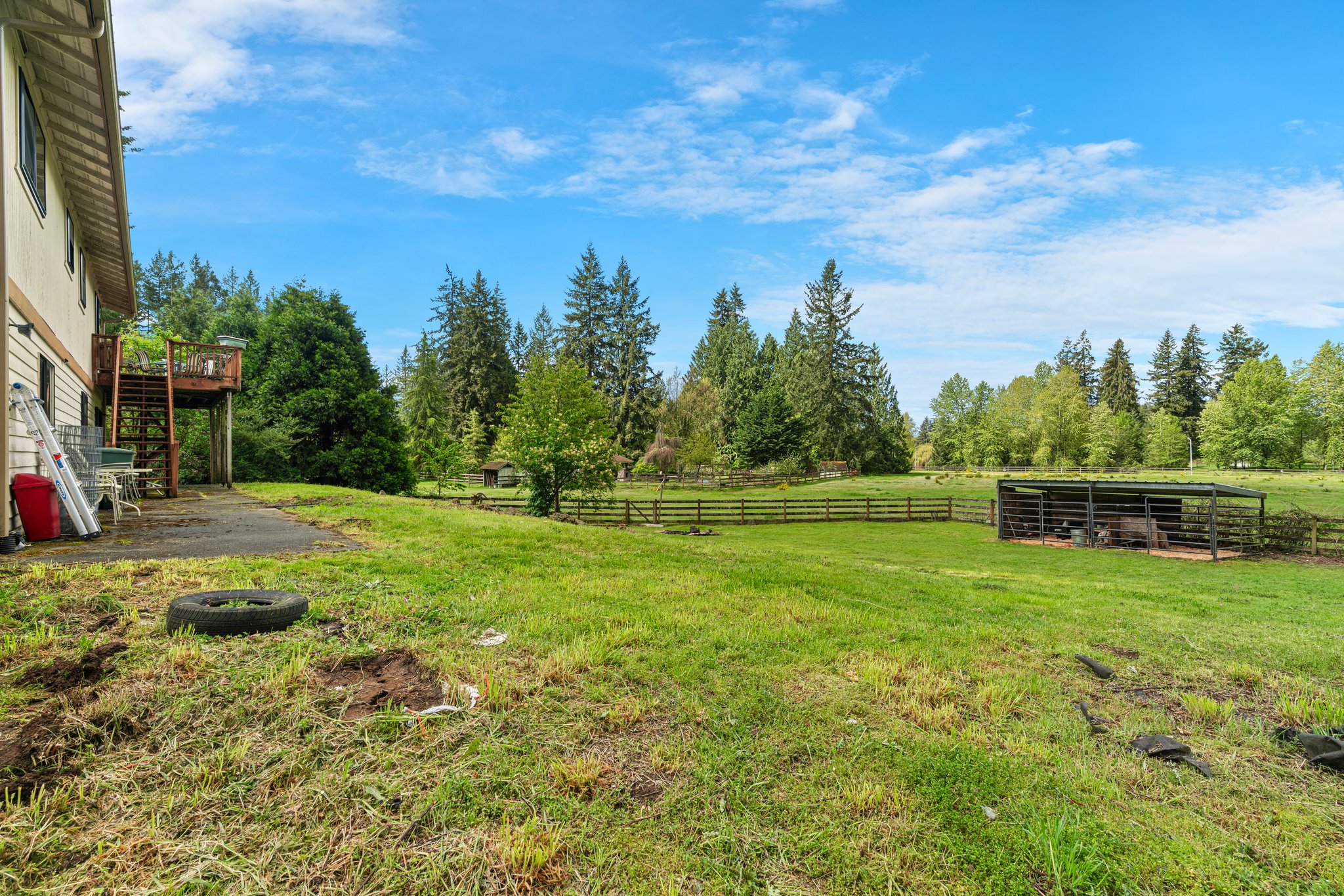 Spacious lot perfect for outdoor entertaining.