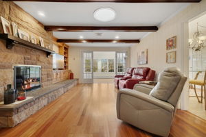 FAMILY ROOM WITH FIREPLACE