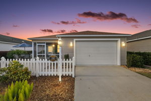 Twilight Front Elevation