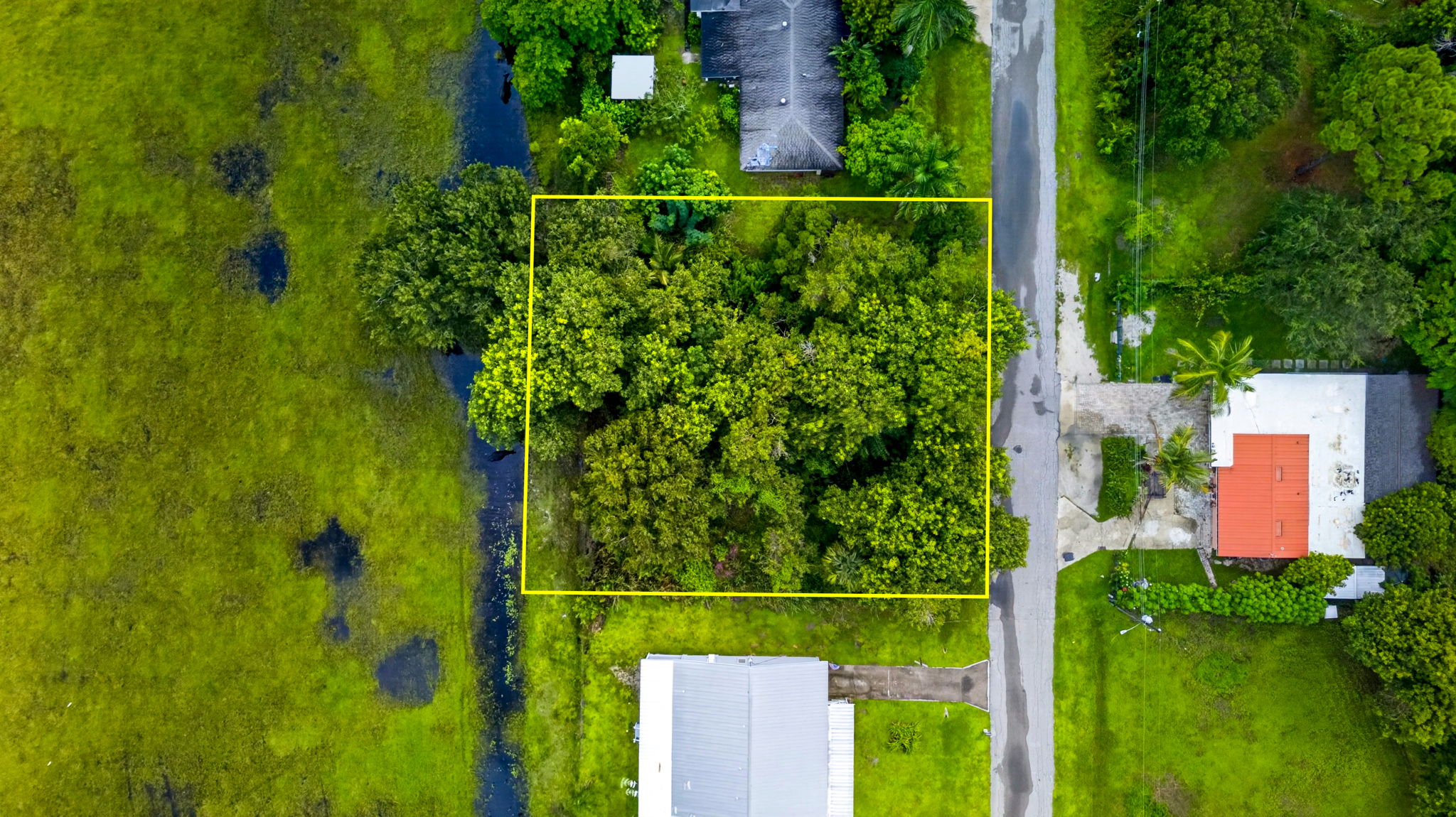 Aerial Overview - lot line
