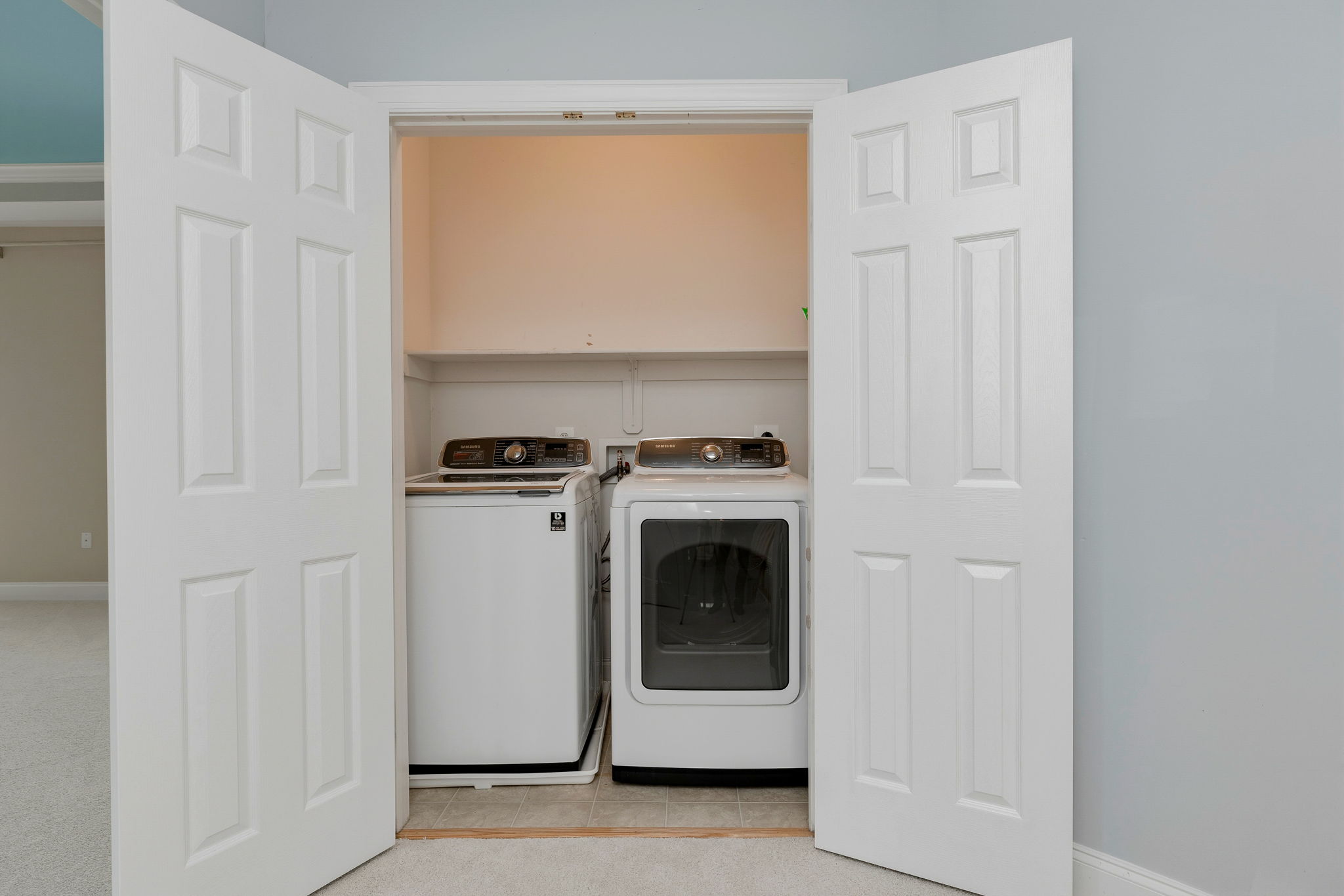 Upper level laundry!