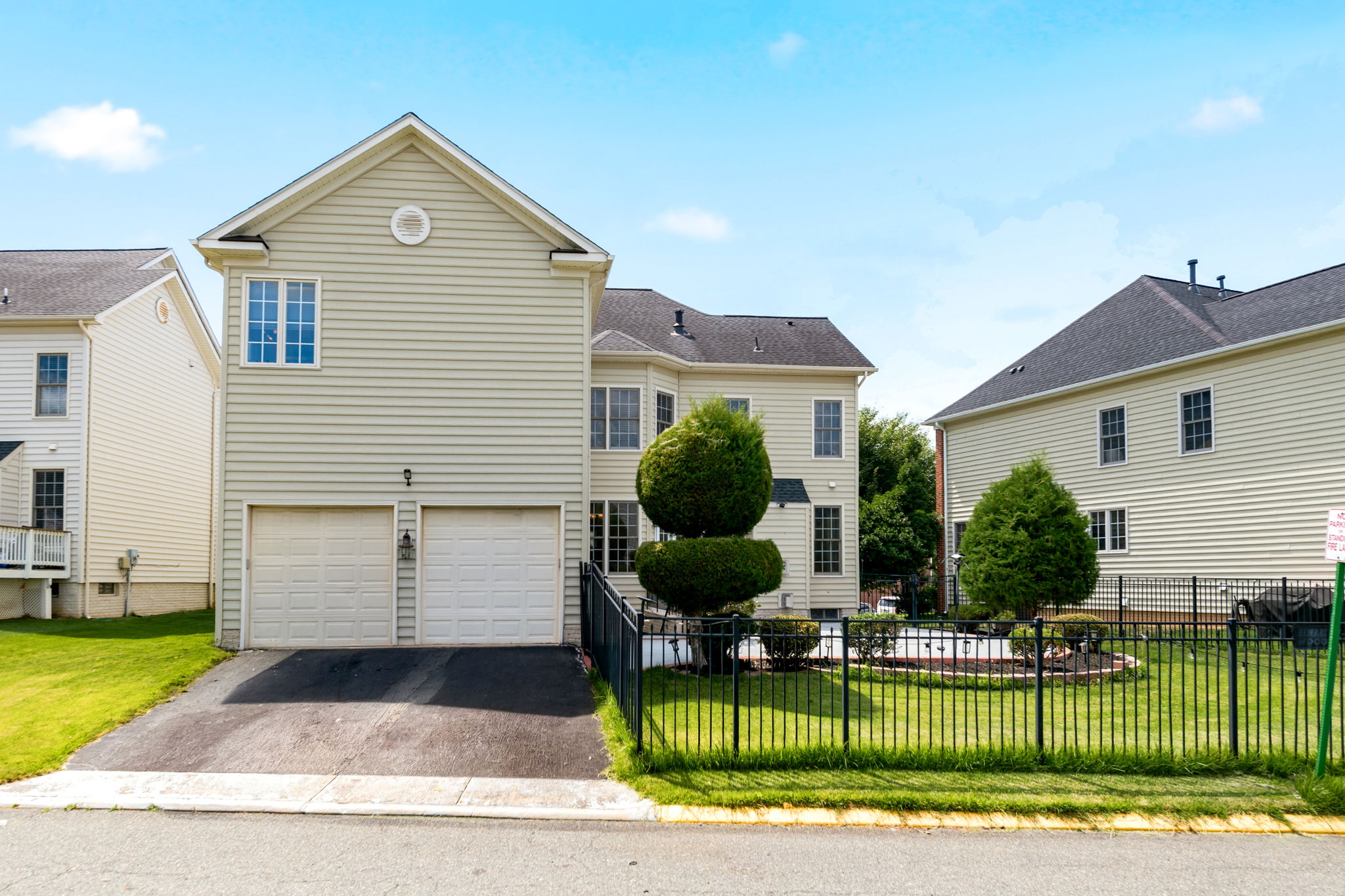 Rear 2-car garage!