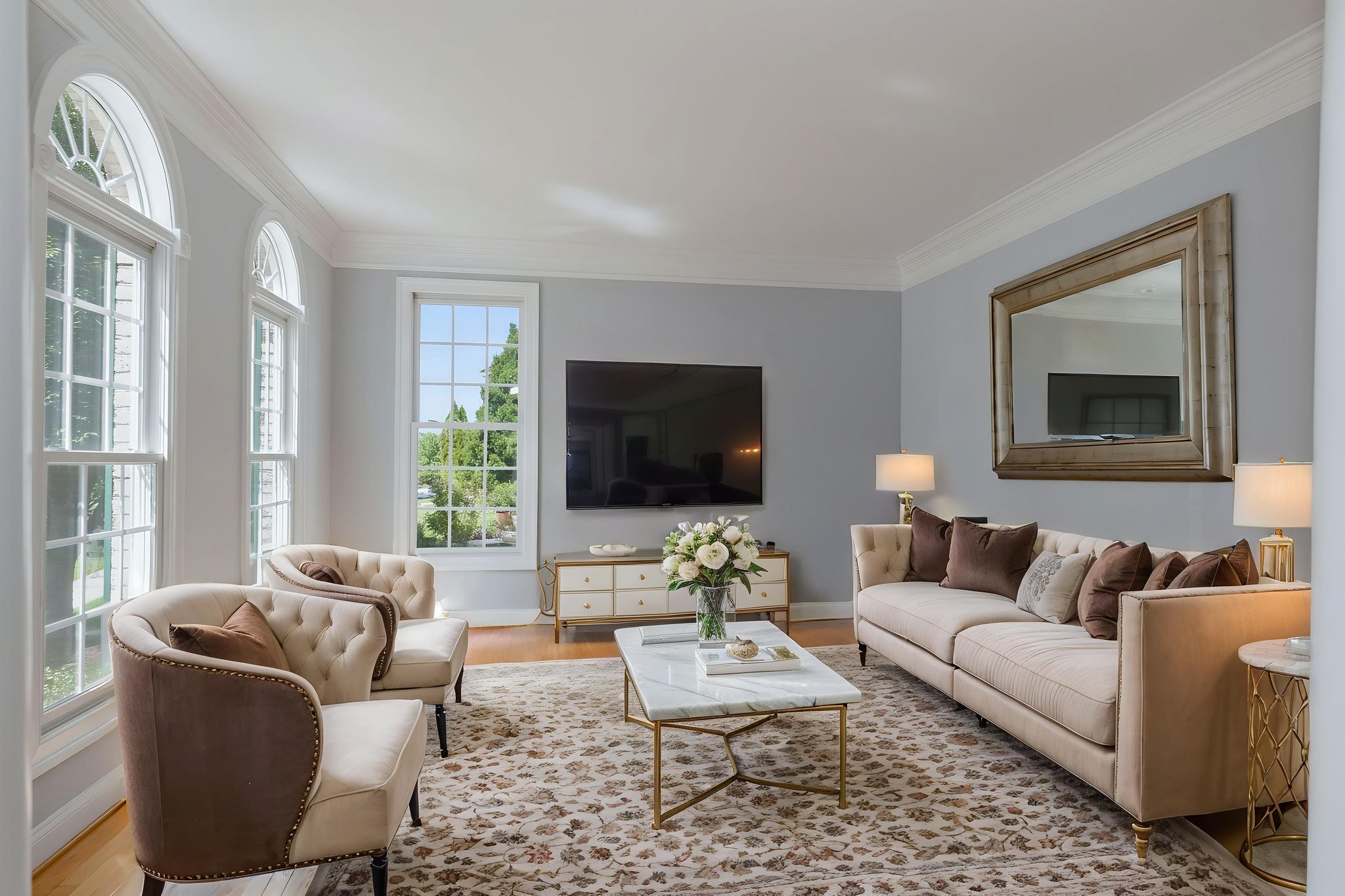 Family room - virtually staged