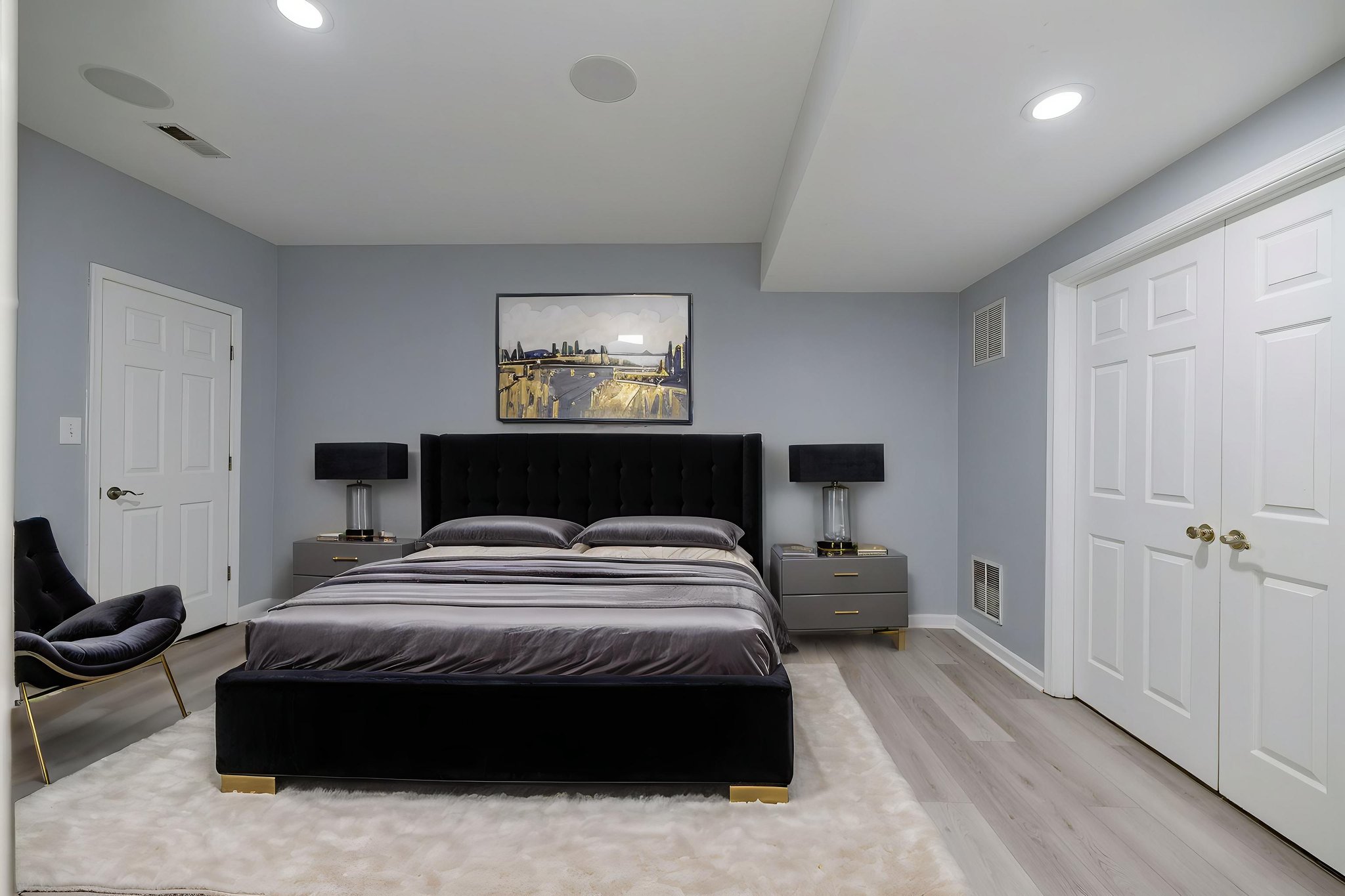 Basement bedroom (NTC) - virtually staged!