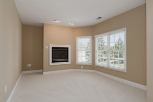 Primary suite with fireplace!