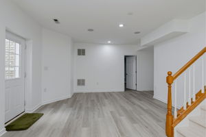 Basement with brand new floors!