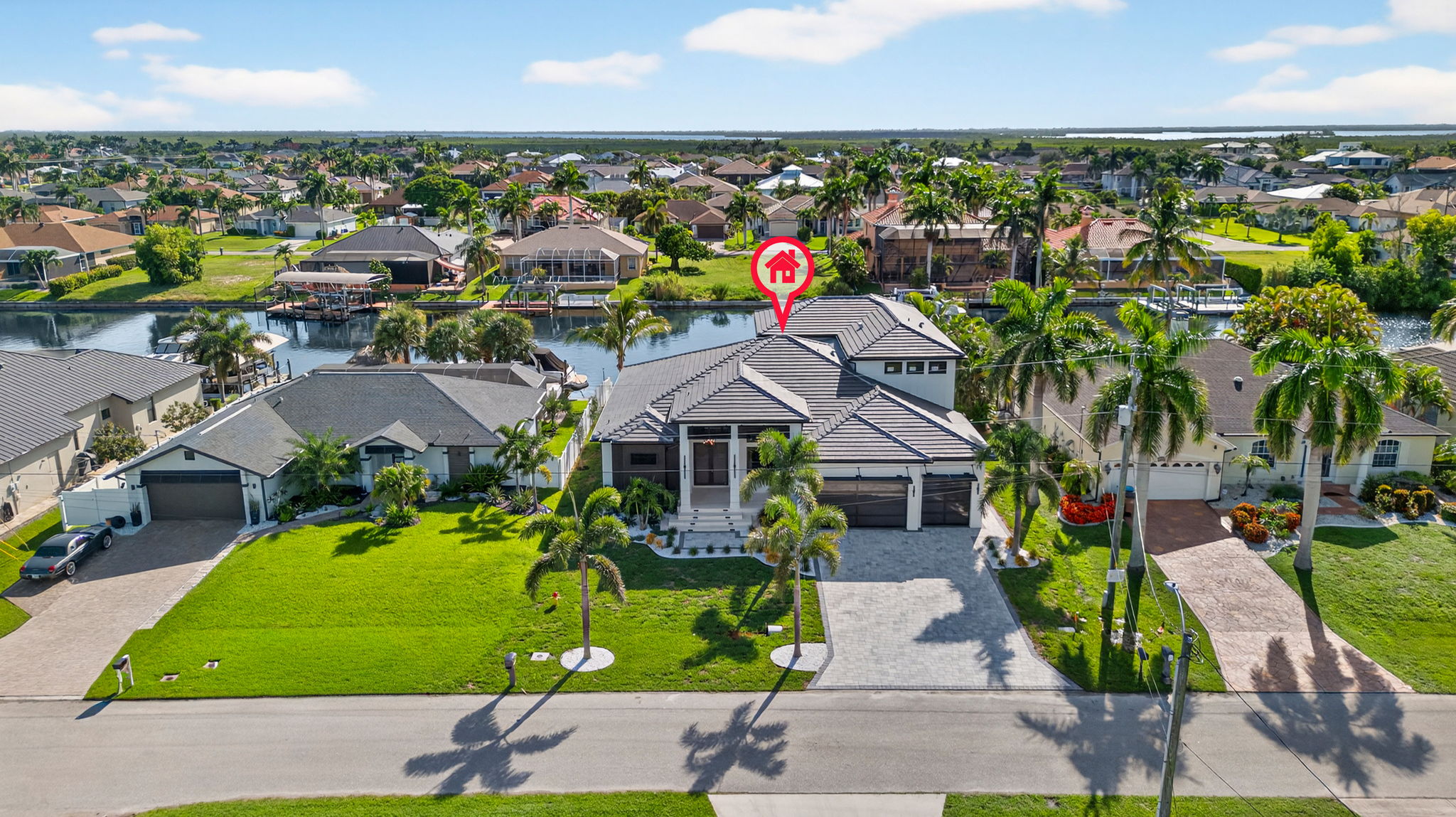 Aerial Front Exterior 1 - Marker