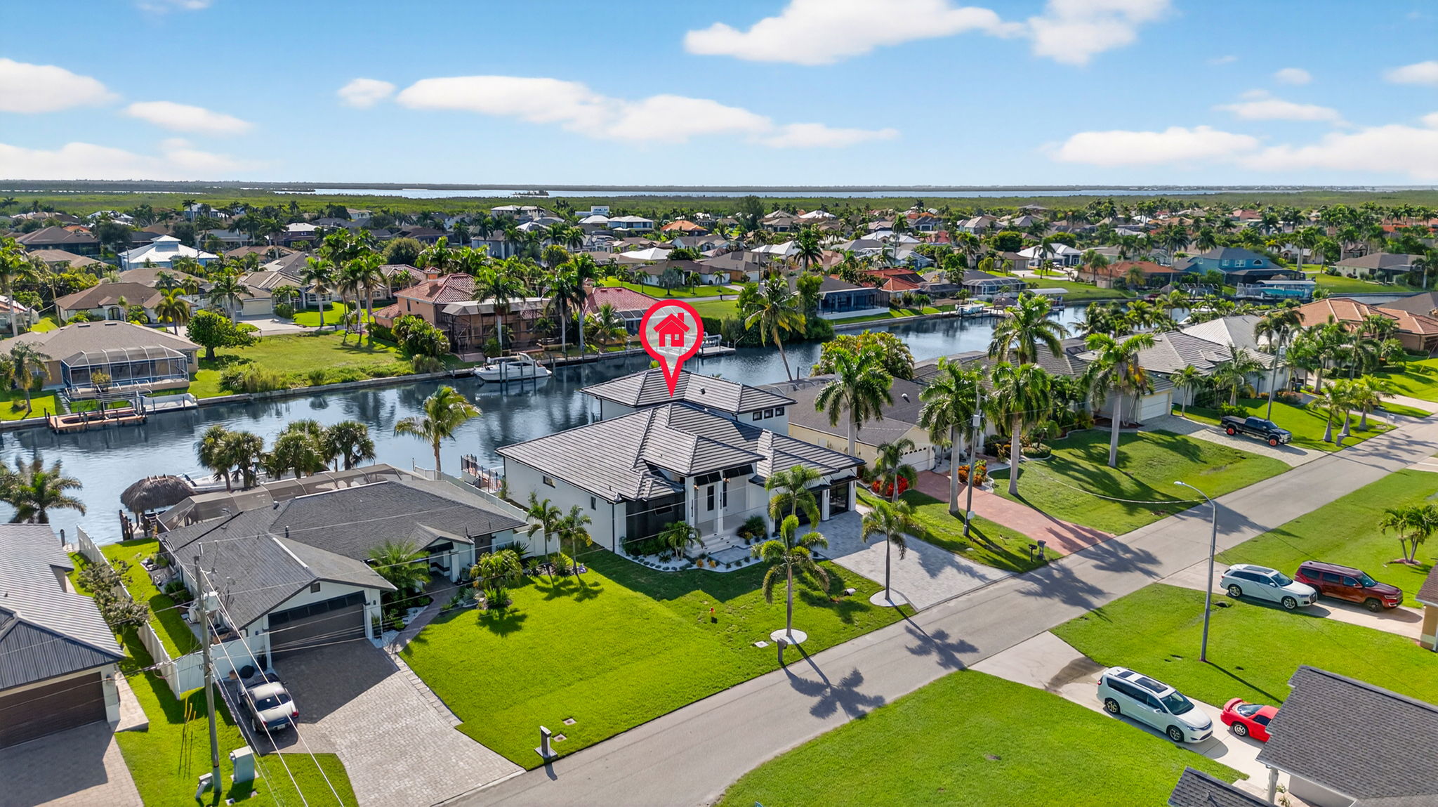 Aerial Front Exterior 2 - Marker