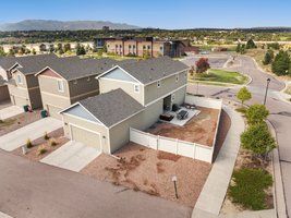 Aerial - Oversized Fenced Side Yard