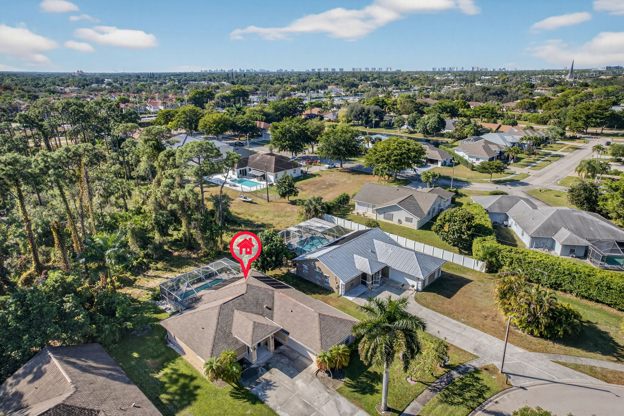 Aerial Front Exterior 2 - marker