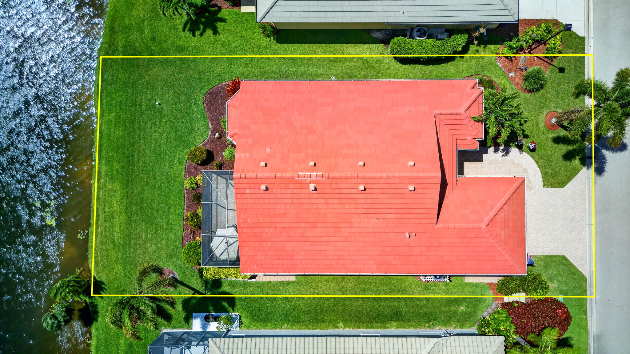 Aerial Overview - lot line