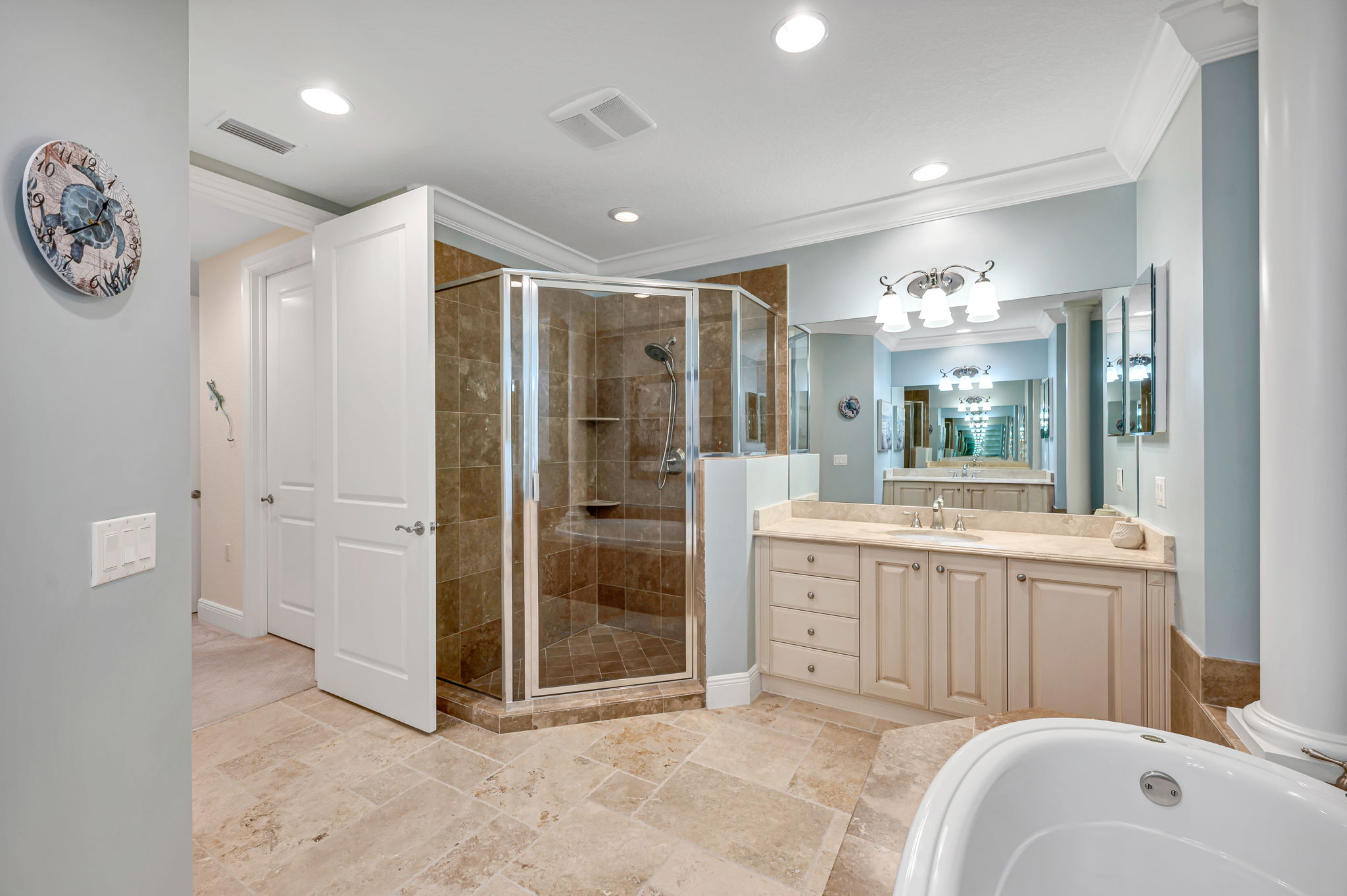 Master Tub Shower Vanity