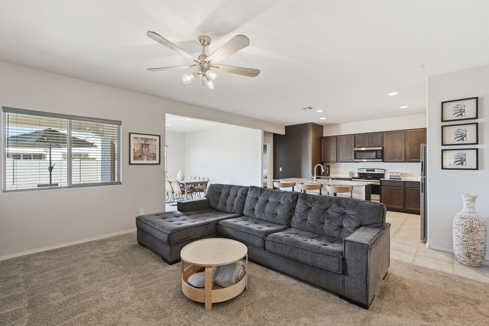 Open concept living space