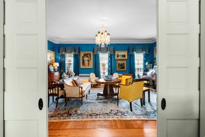 Pocket Doors leading from Library into the Drawing Room