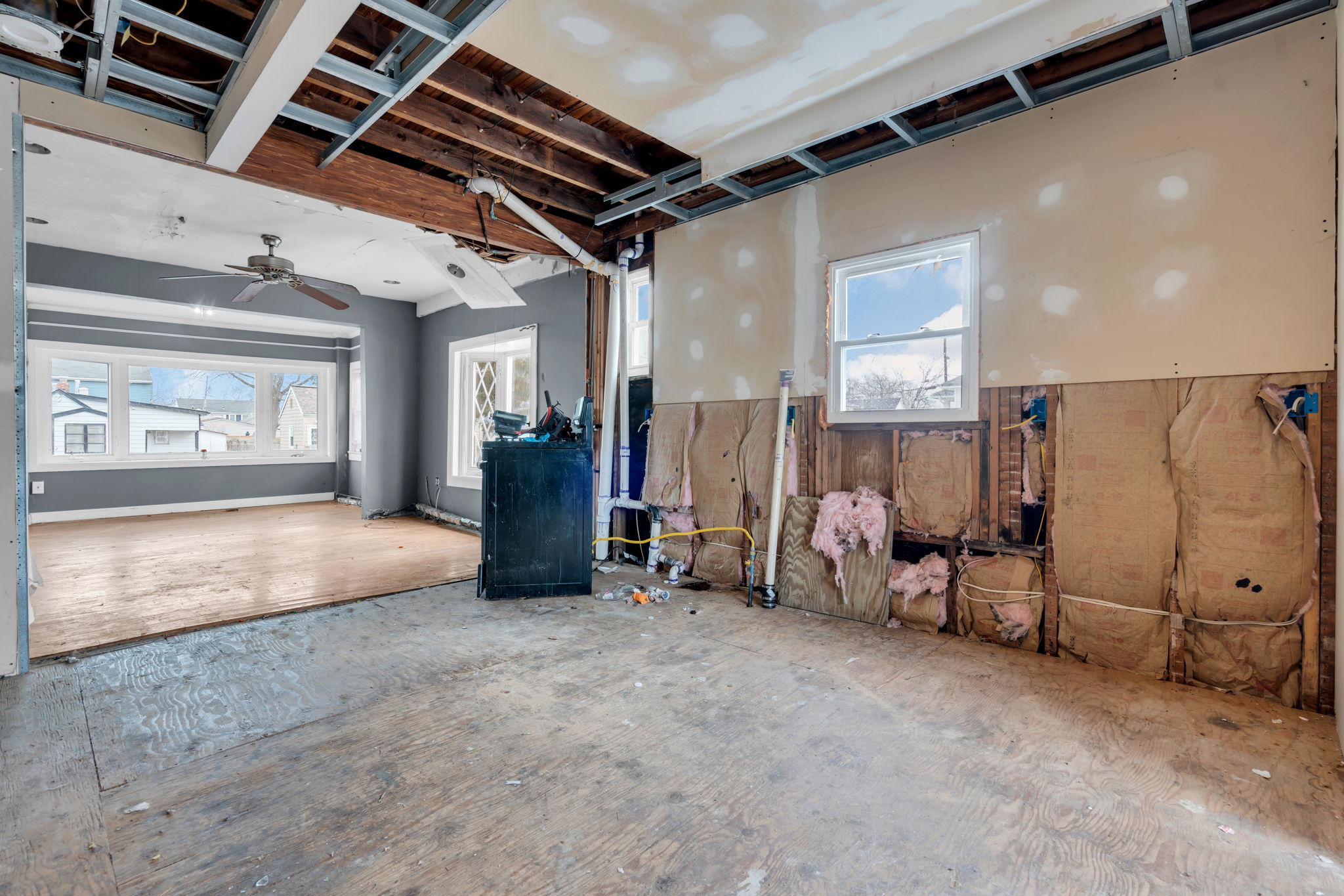 Kitchen to dining room view