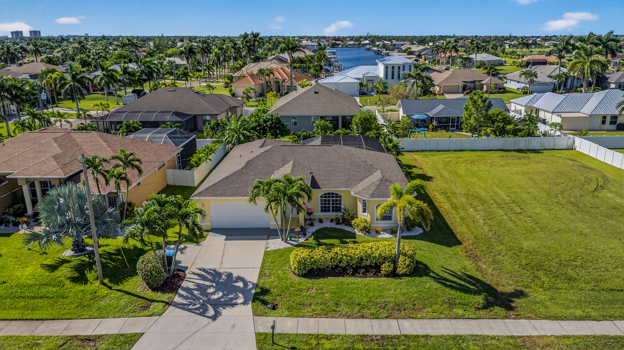 Aerial Front Exterior