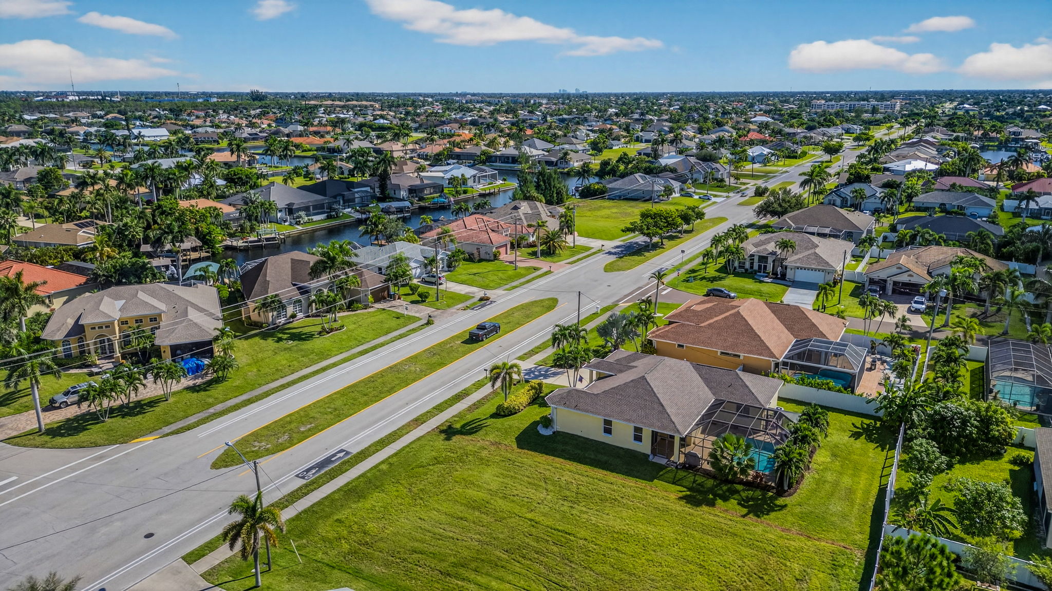 Aerial Side Exterior
