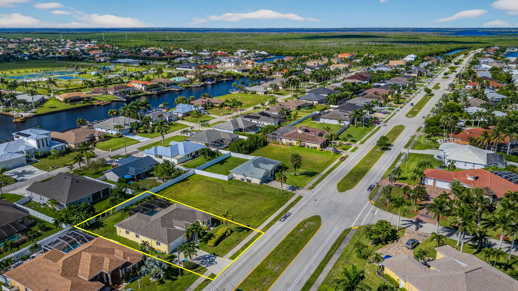 Aerial View 2 -Lot Lines