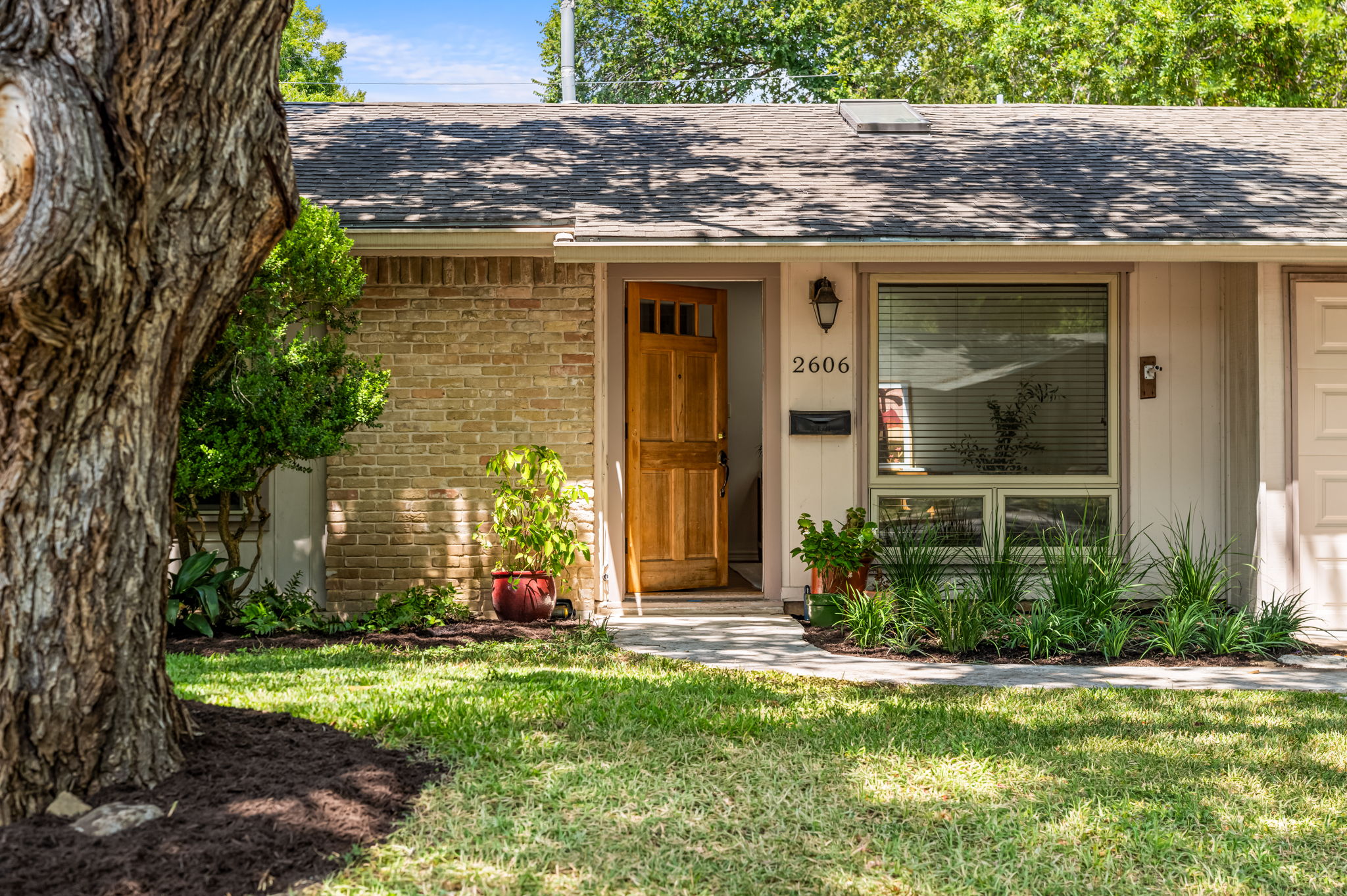 New landscaping and gorgeous entry!