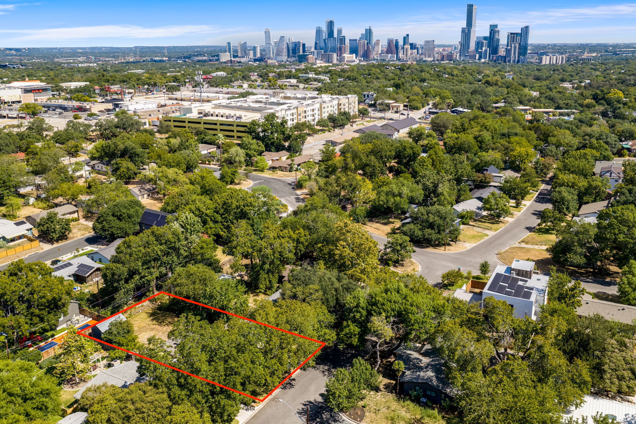 Aerial view of amazing location just off South Congress!!