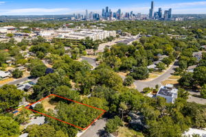 Aerial view of amazing location just off South Congress!!