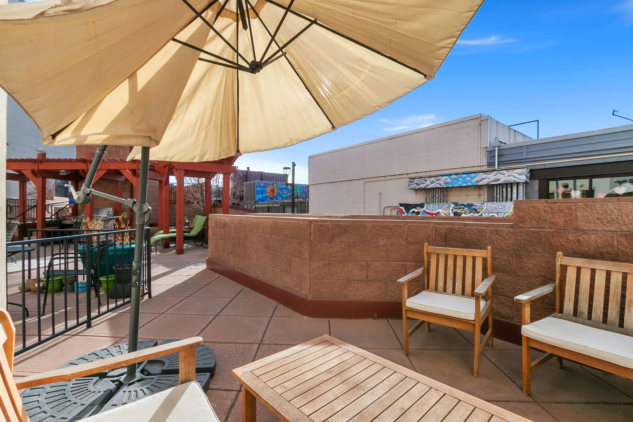 Private Patio off Kitchen